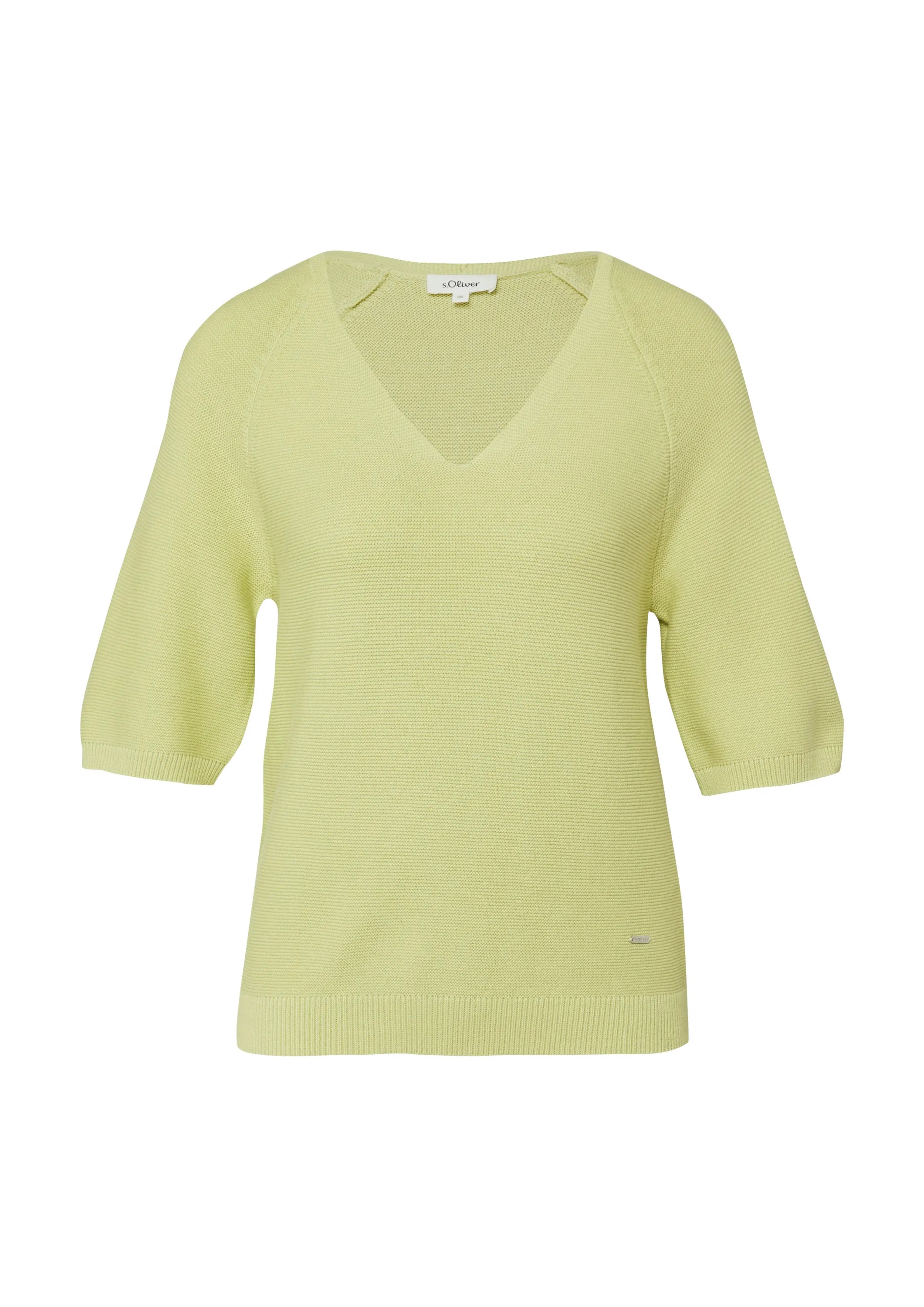 Strickpullover aus Baumwollmix