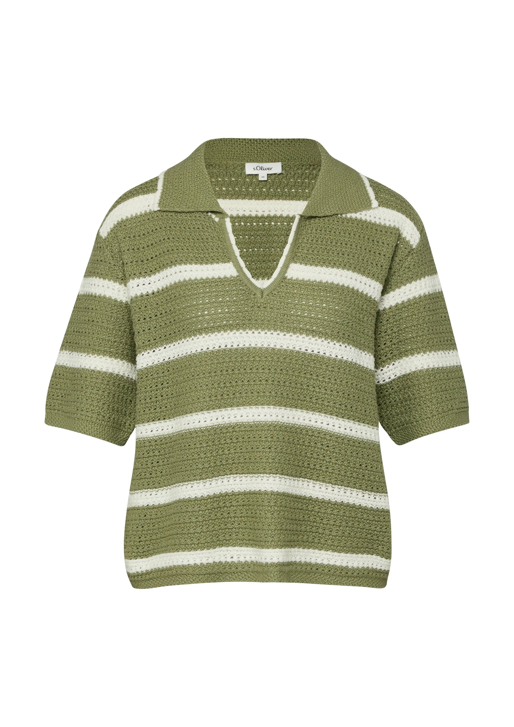 Strickpullover mit V-Ausschnit