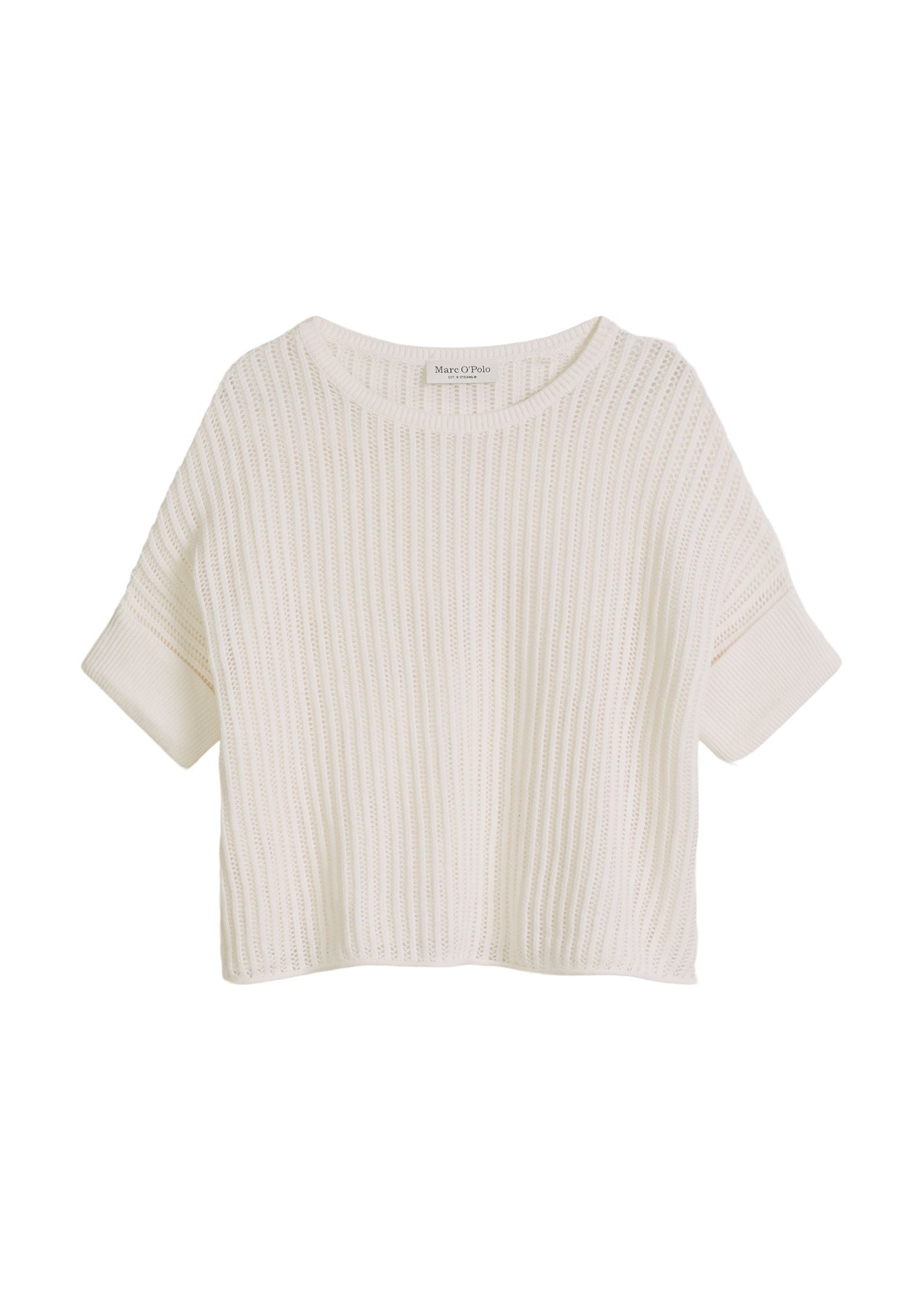 Kurzarm-Strickpullover Boxy Fit