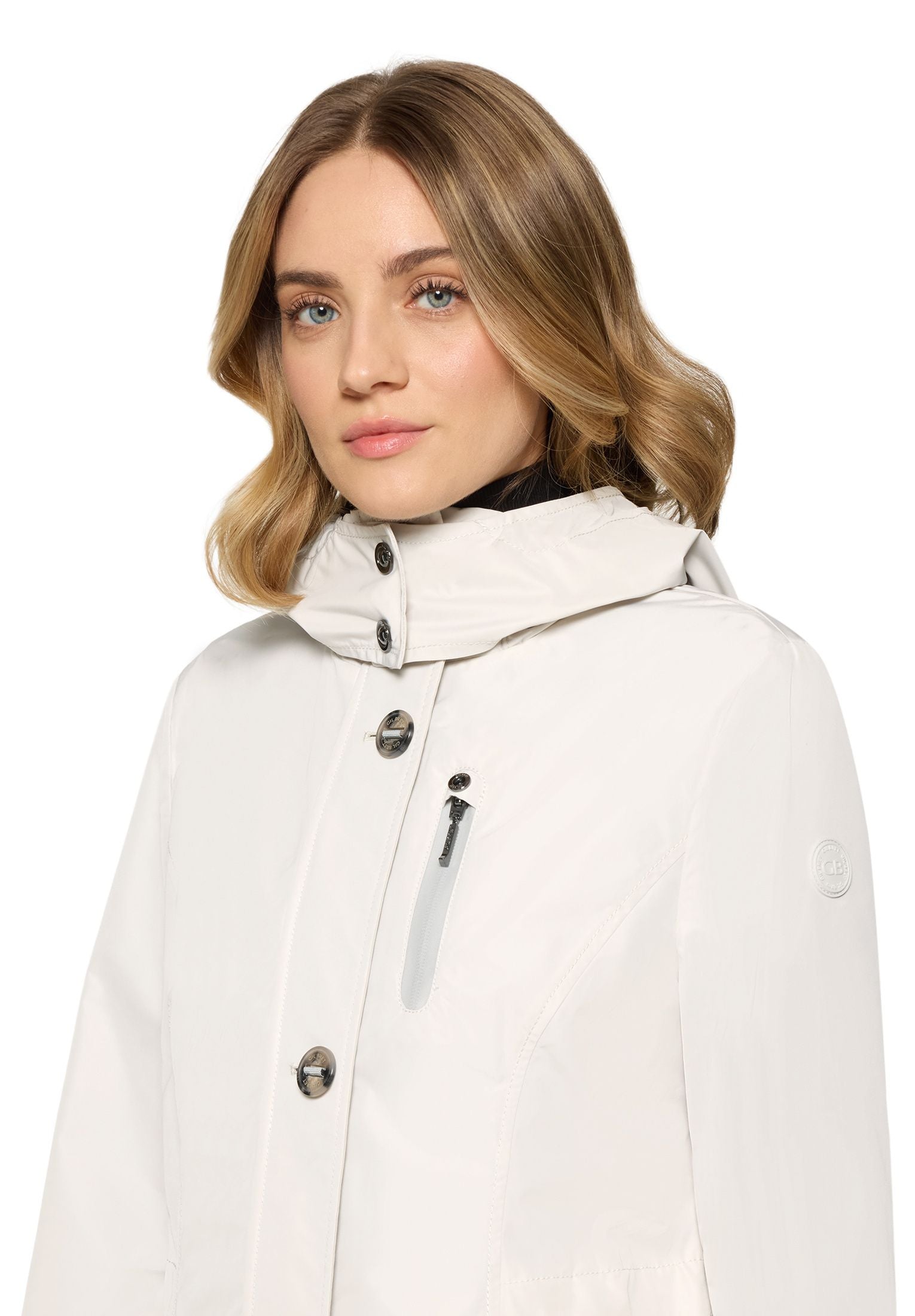 Übergangsjacke mit abnehmbarer Kapuze