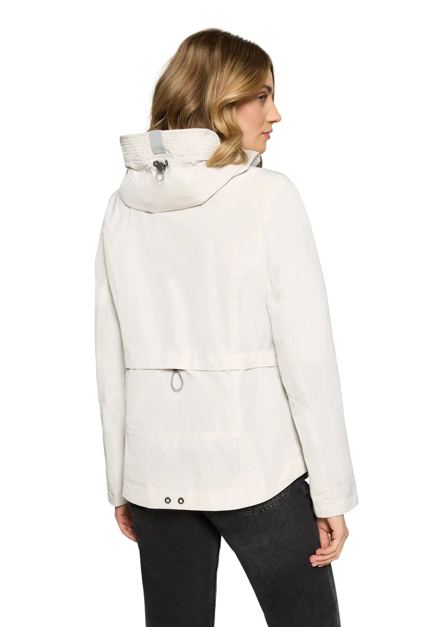 Übergangsjacke mit abnehmbarer Kapuze