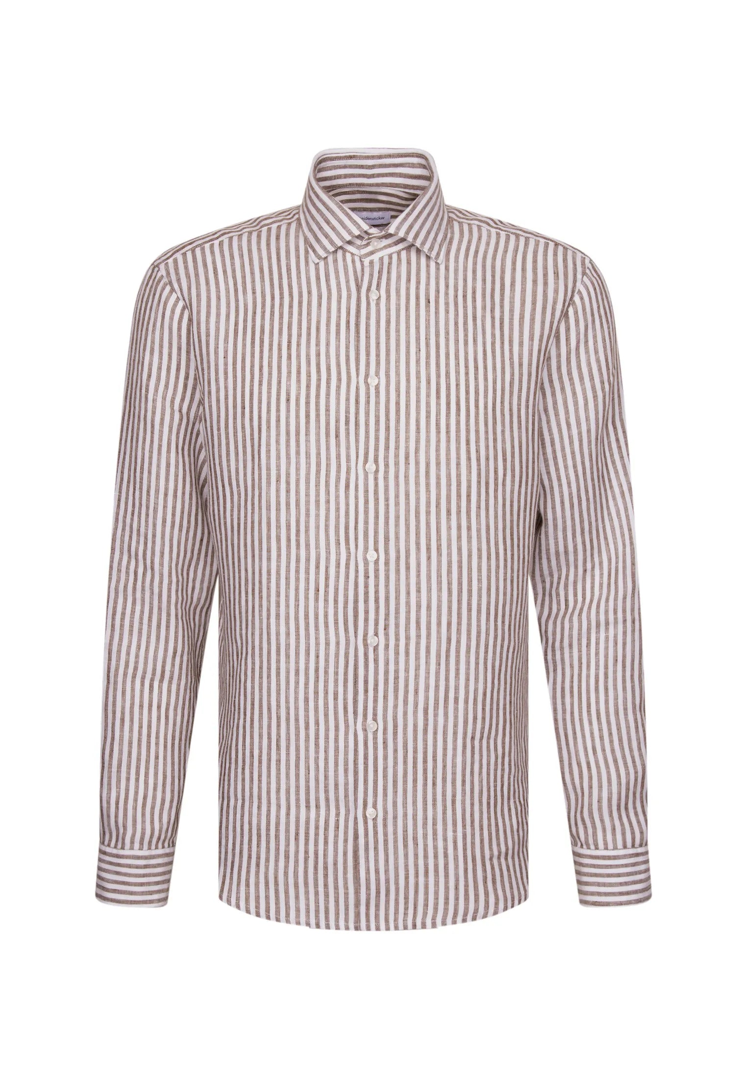 Leinenhemd gestreift Regular Fit