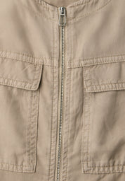 Jacke im Washed-Look mit Tunnelzug