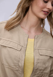 Jacke im Washed-Look mit Tunnelzug