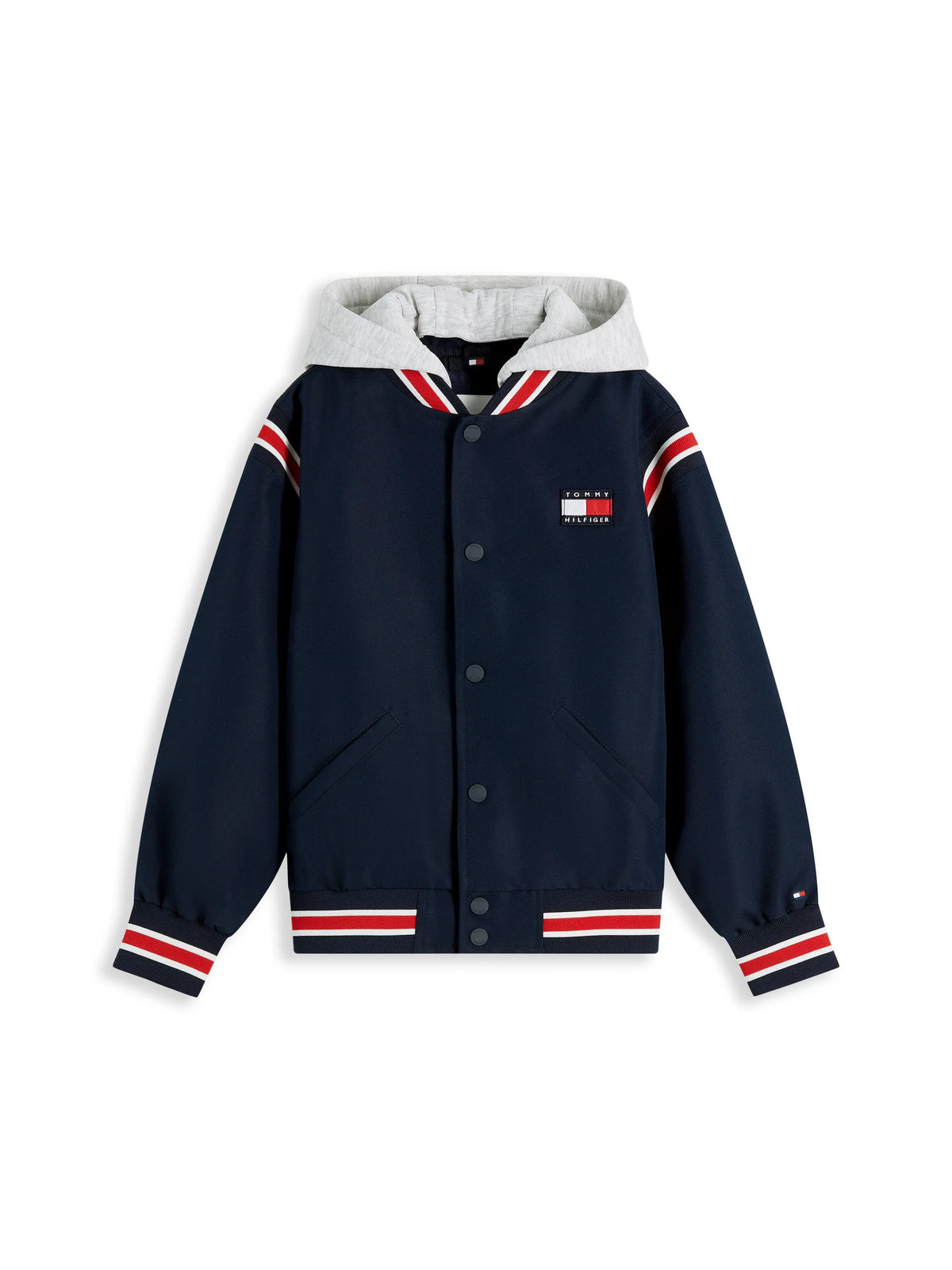 Bomberjacke mit abnehmbarer Kapuze