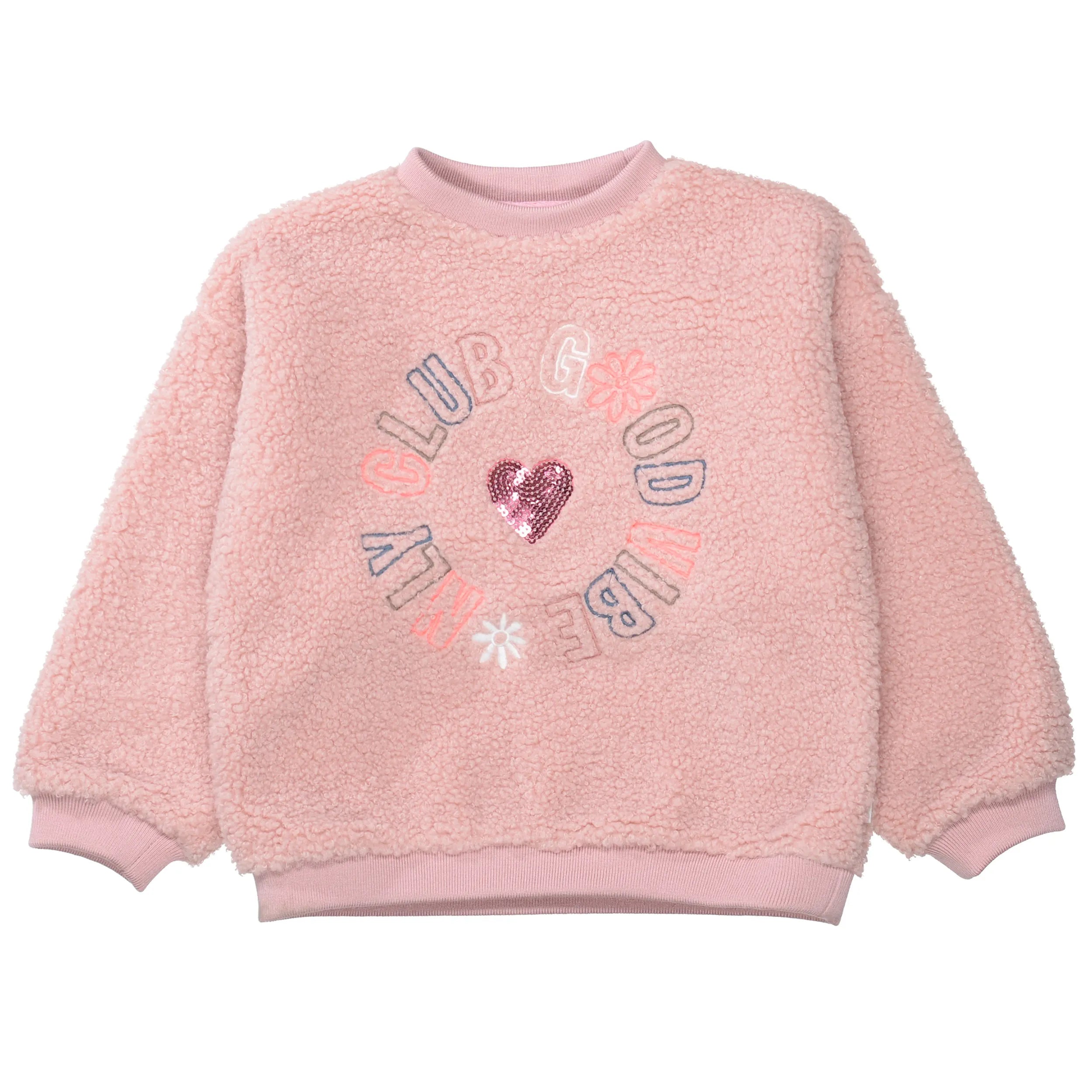 Sweatshirt in Teddy-Optik