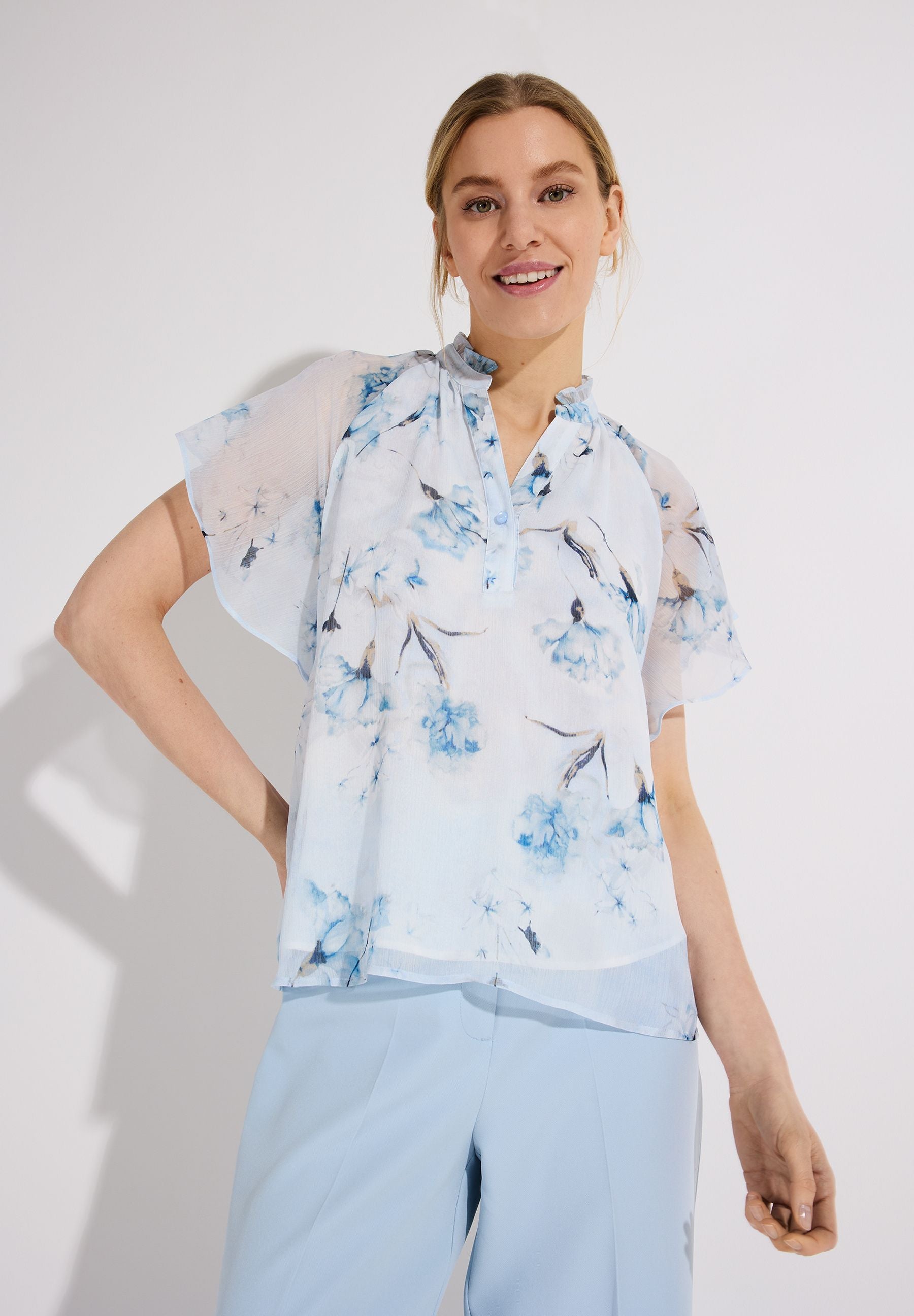 Chiffonbluse floral