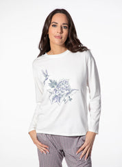 Schlafshirt aus Baumwollmix
