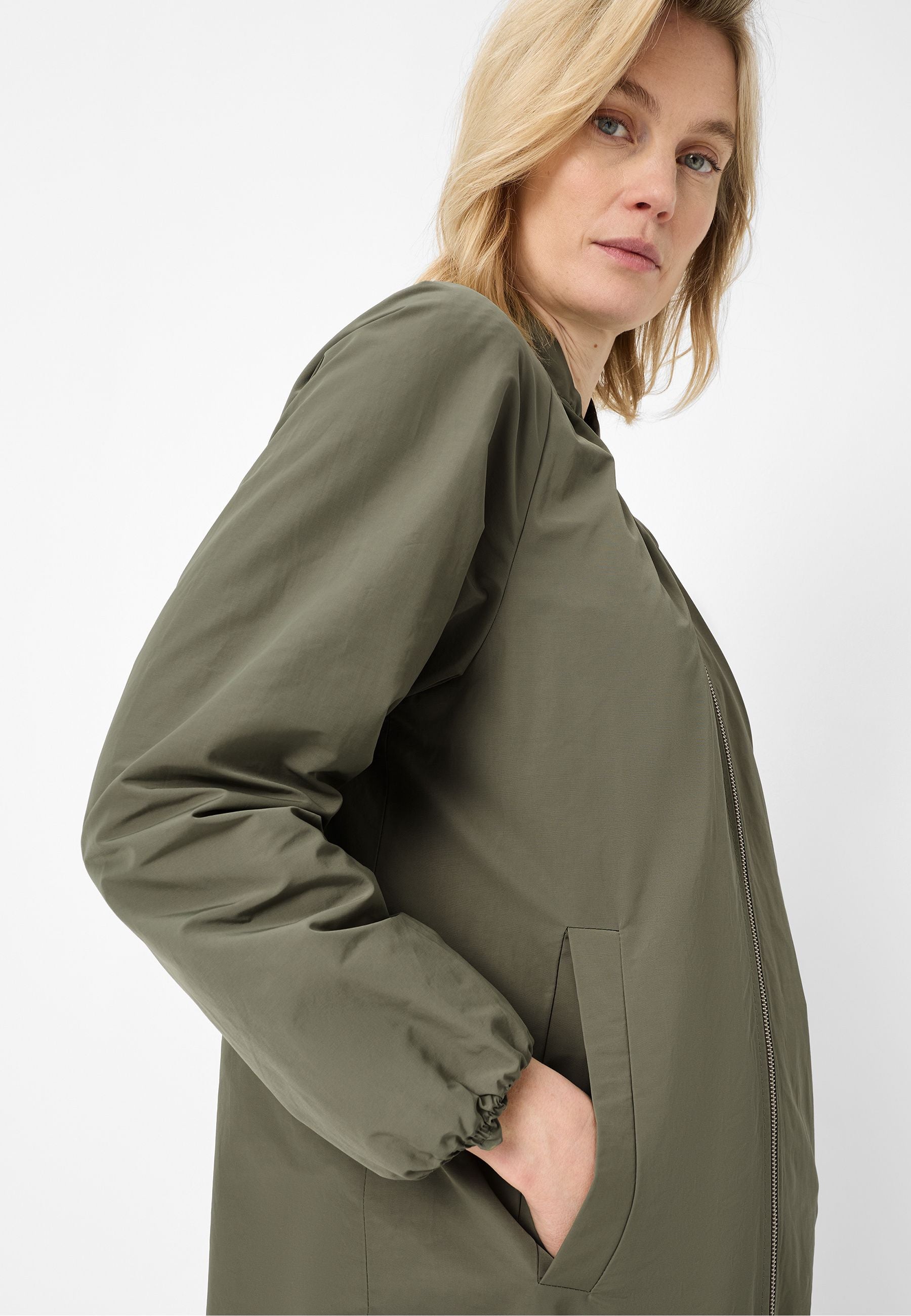 Blouson-Mantel mit Stehkragen
