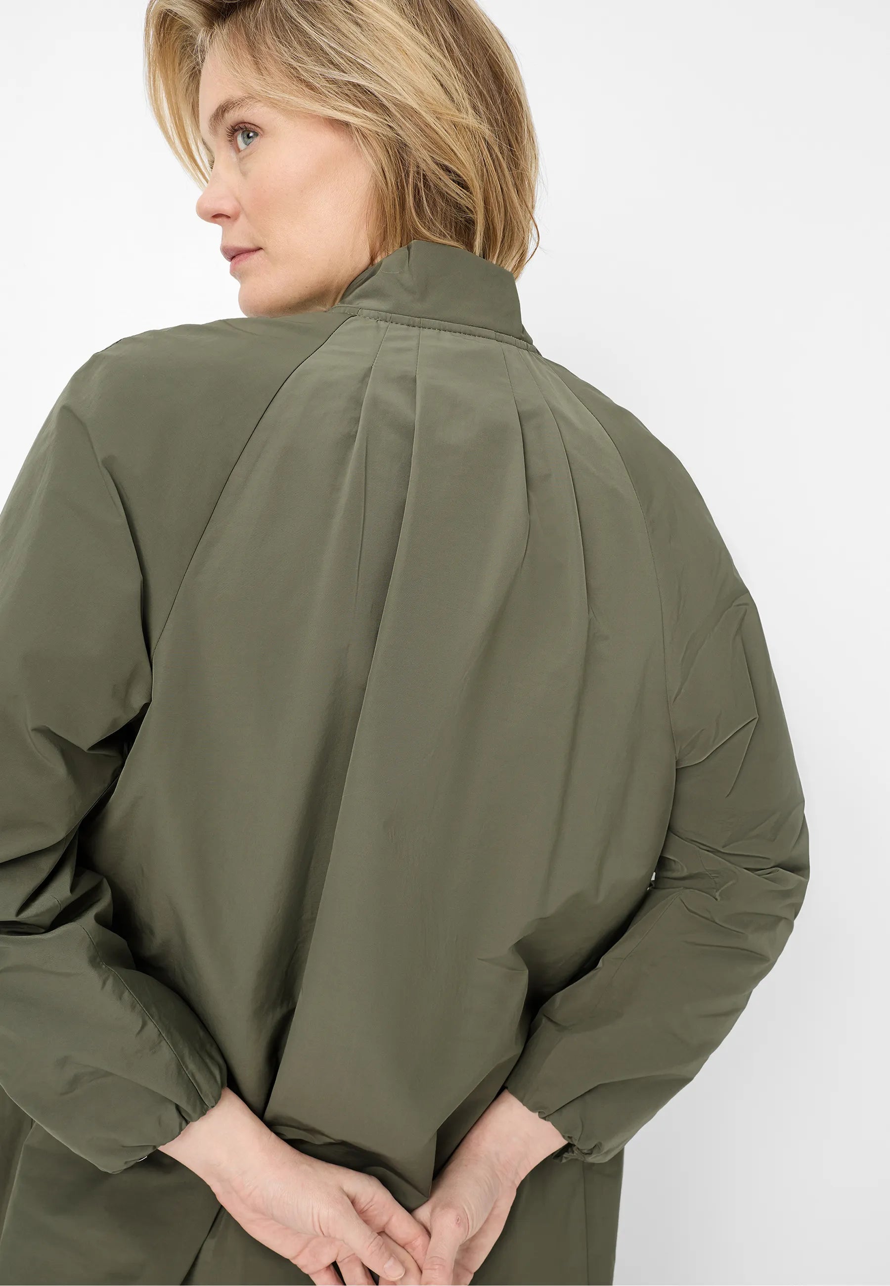 Blouson-Mantel mit Stehkragen