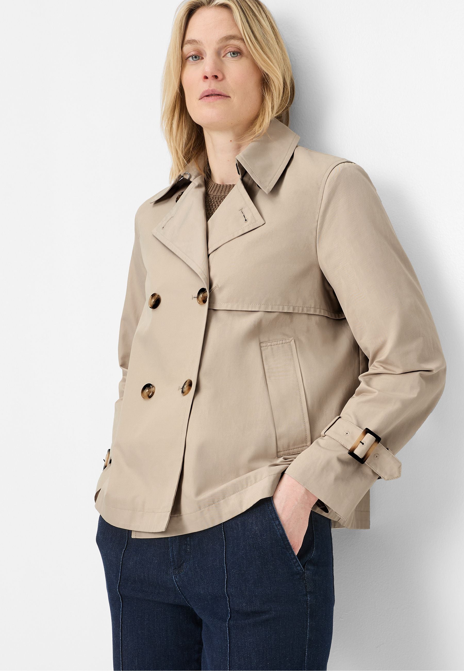 Übergangsjacke mit Reversekragen