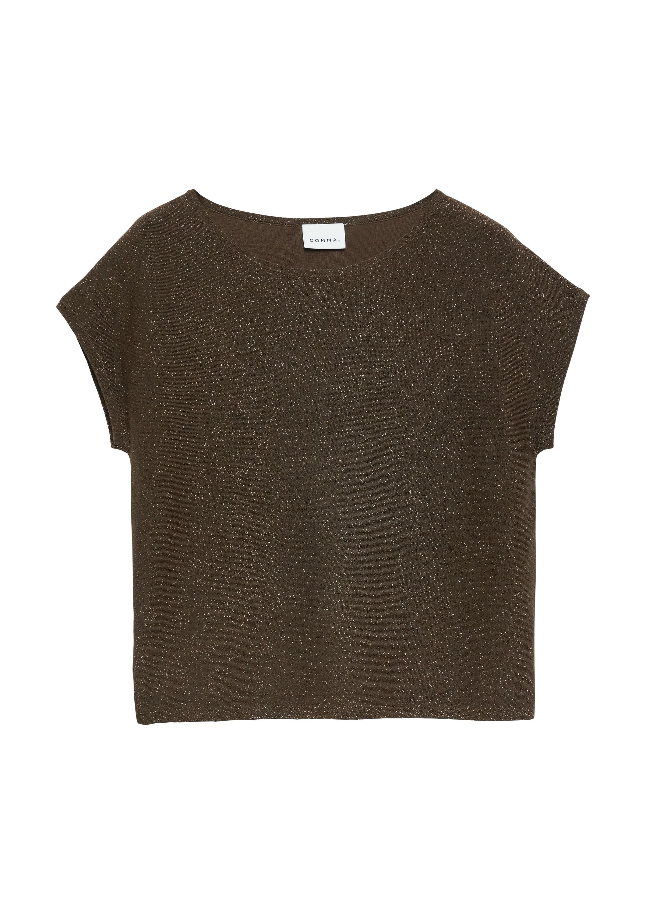 Feinstrick-Shirt aus Glitzergarn