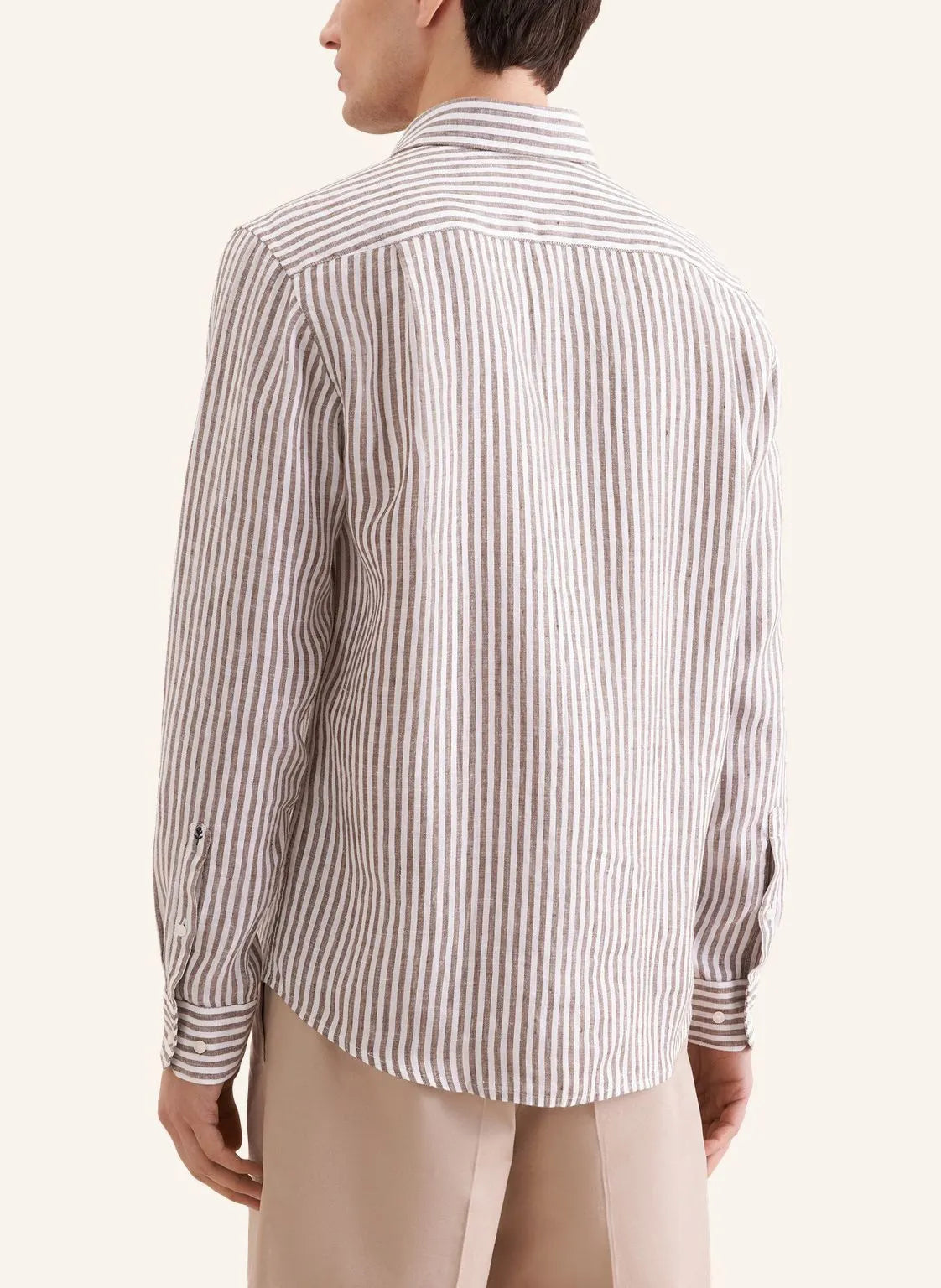 Leinenhemd gestreift Regular Fit