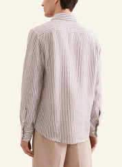 Leinenhemd gestreift Regular Fit