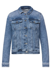 Jeansjacke aus Baumwollmix