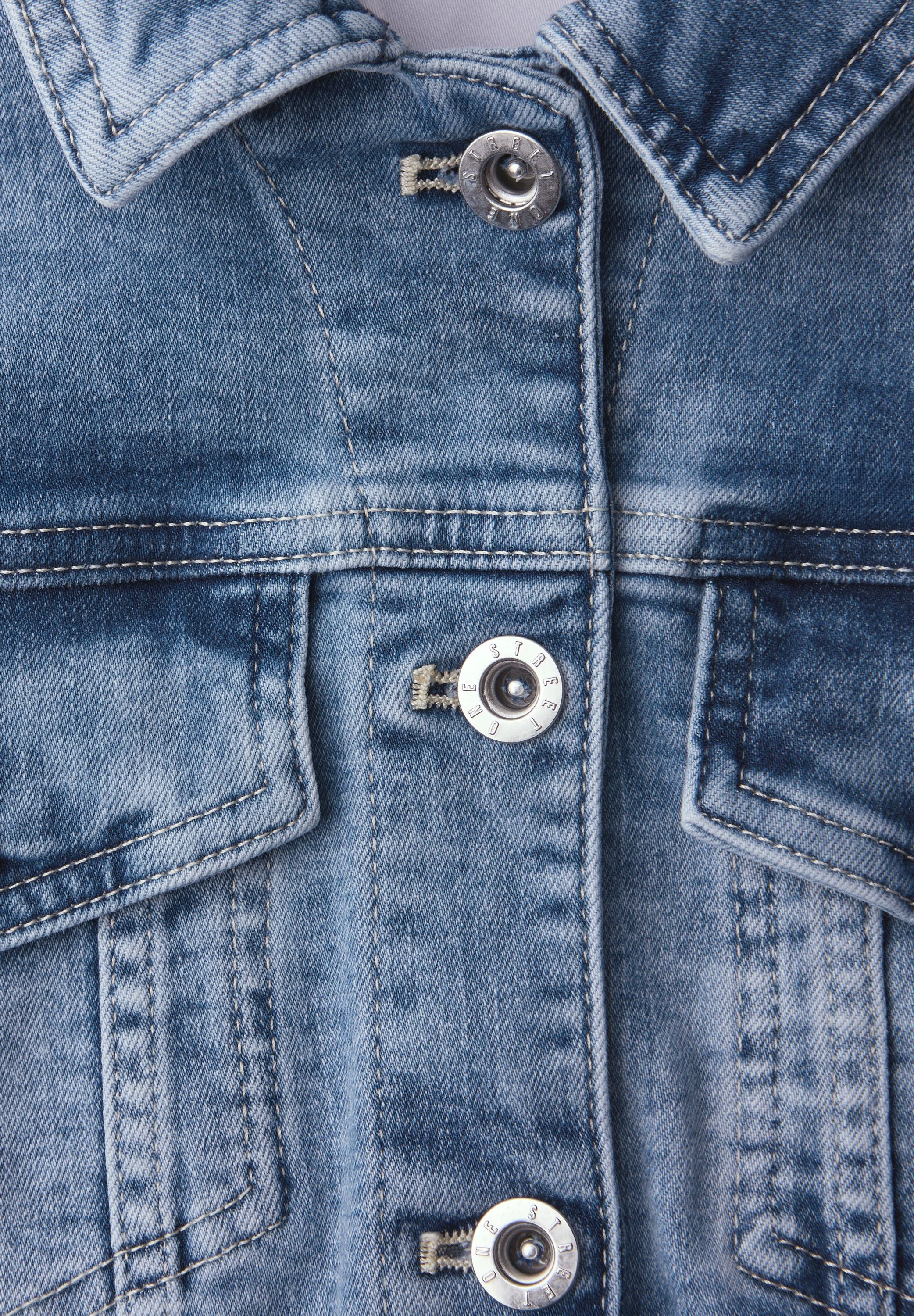 Jeansjacke aus Baumwollmix