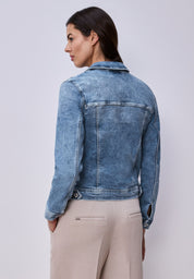 Jeansjacke aus Baumwollmix