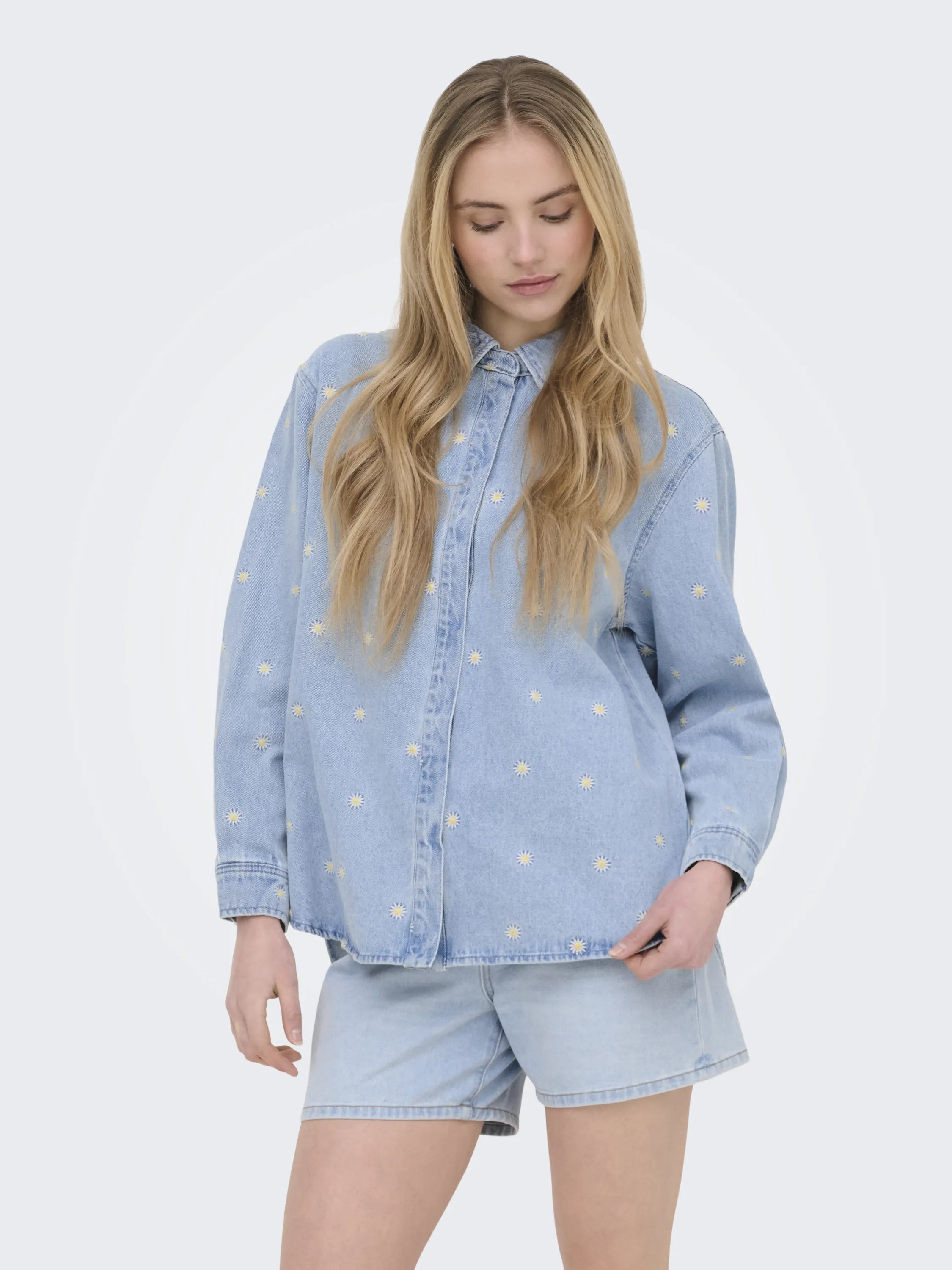 Jeansbluse ONLVERA aus Baumwolle