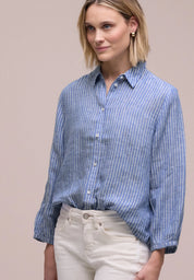 Leinenbluse gestreift