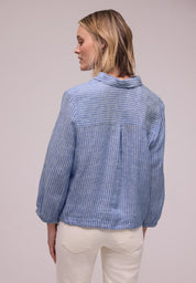Leinenbluse gestreift