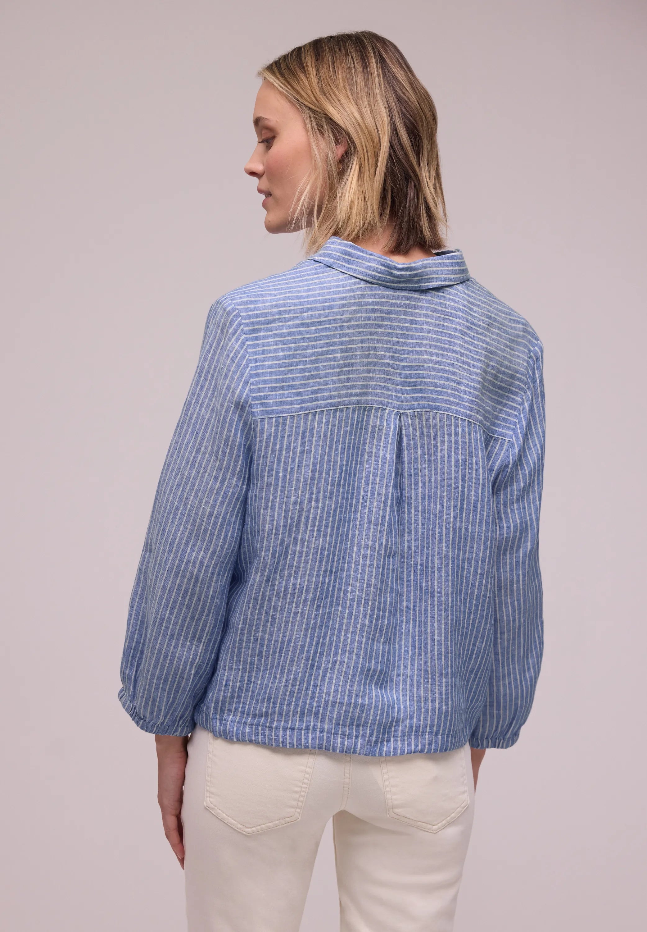 Leinenbluse gestreift