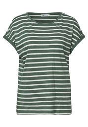 T-Shirt gestreift aus Baumwollmix