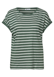 T-Shirt gestreift aus Baumwollmix
