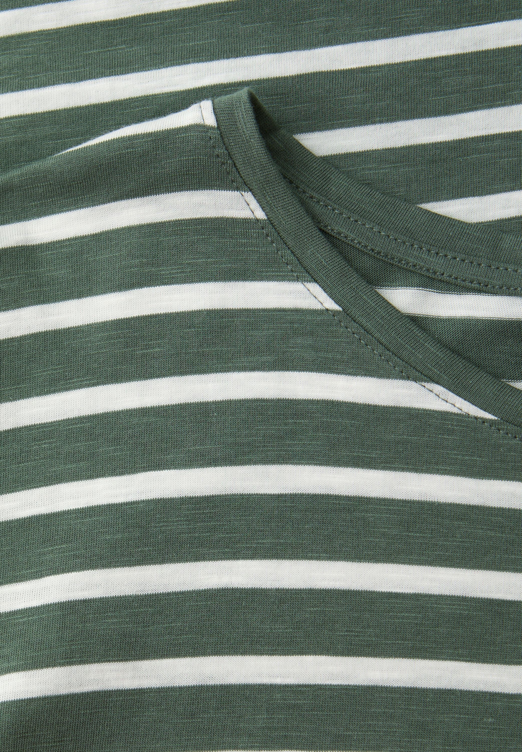 T-Shirt gestreift aus Baumwollmix