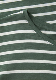 T-Shirt gestreift aus Baumwollmix