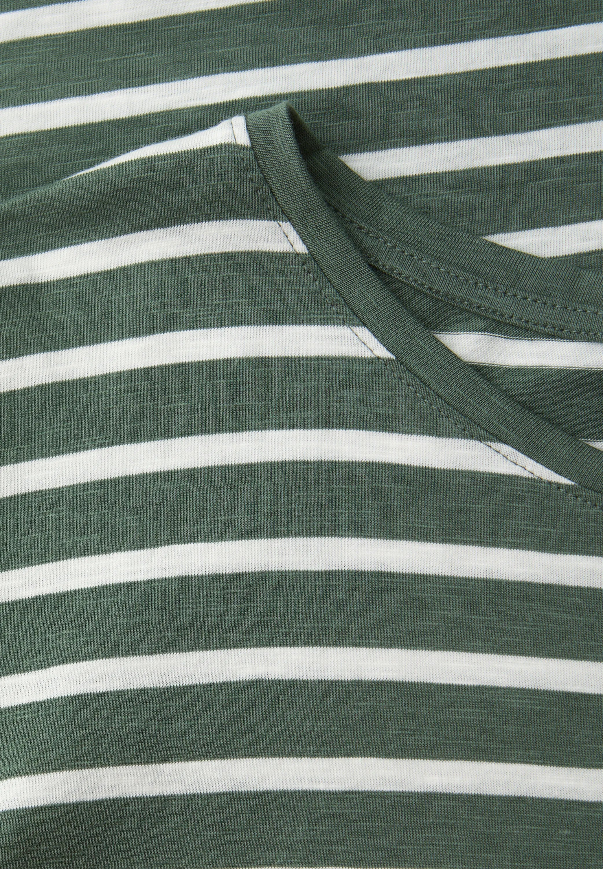 T-Shirt gestreift aus Baumwollmix