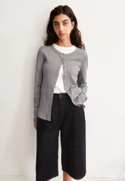 Strick-Cardigan POINTELLE aus Bio-Baumwolle