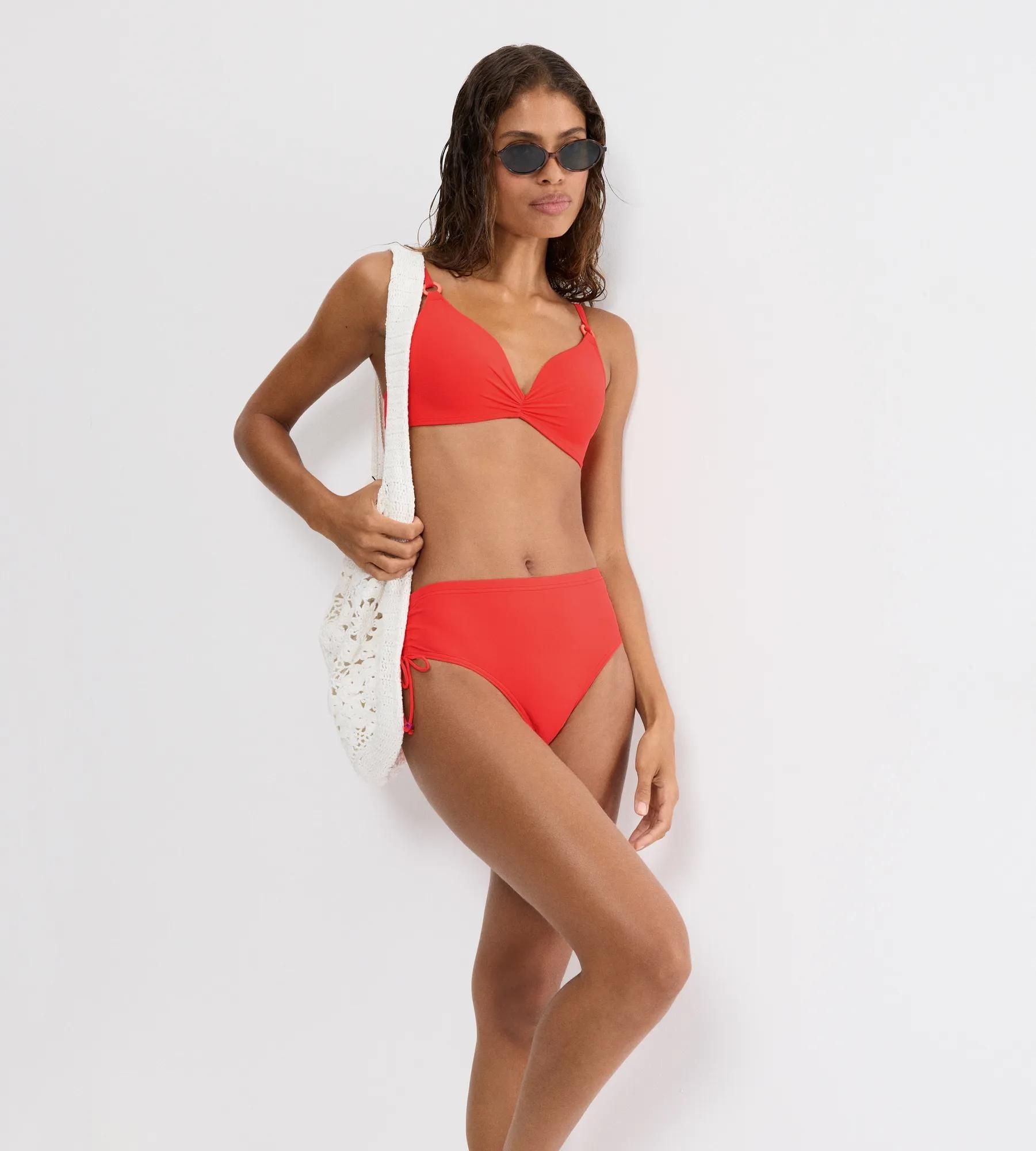 Bikini-Top mit Raffung
