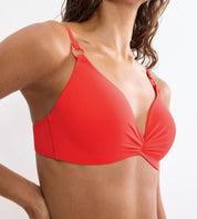 Bikini-Top mit Raffung