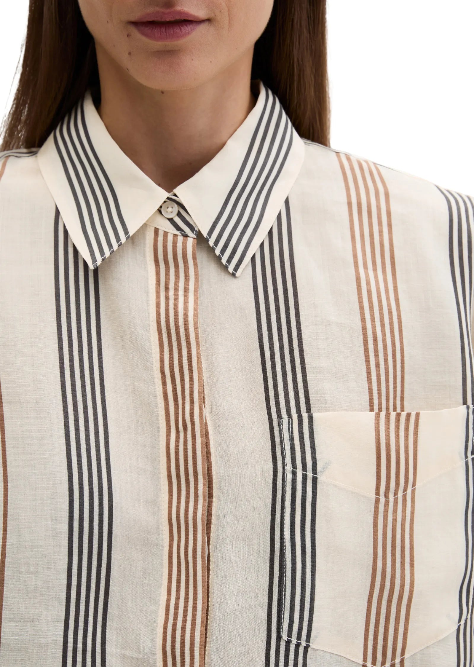 Bluse gestreift Regular Fit