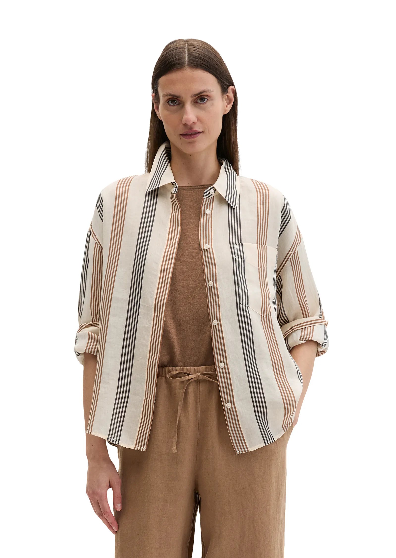 Bluse gestreift Regular Fit