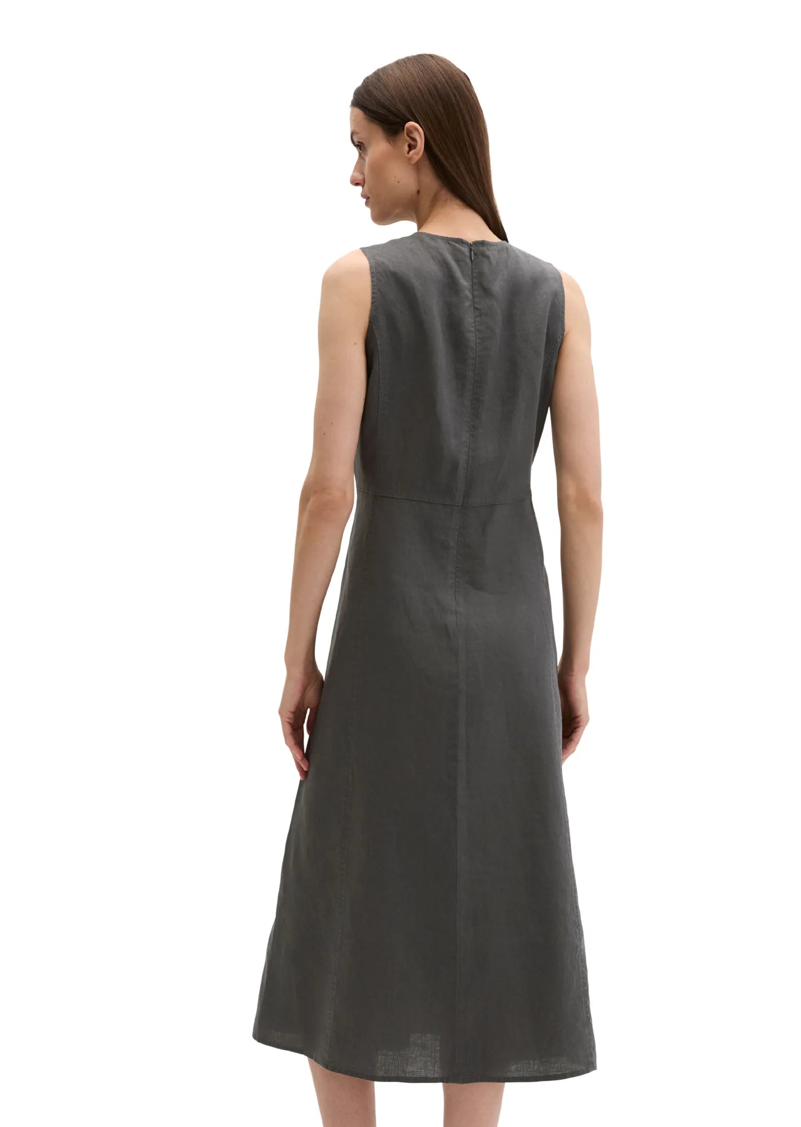 Leinenkleid Midi ärmellos