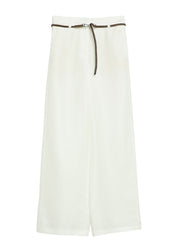 Hose Wide Leg aus Leinenmix