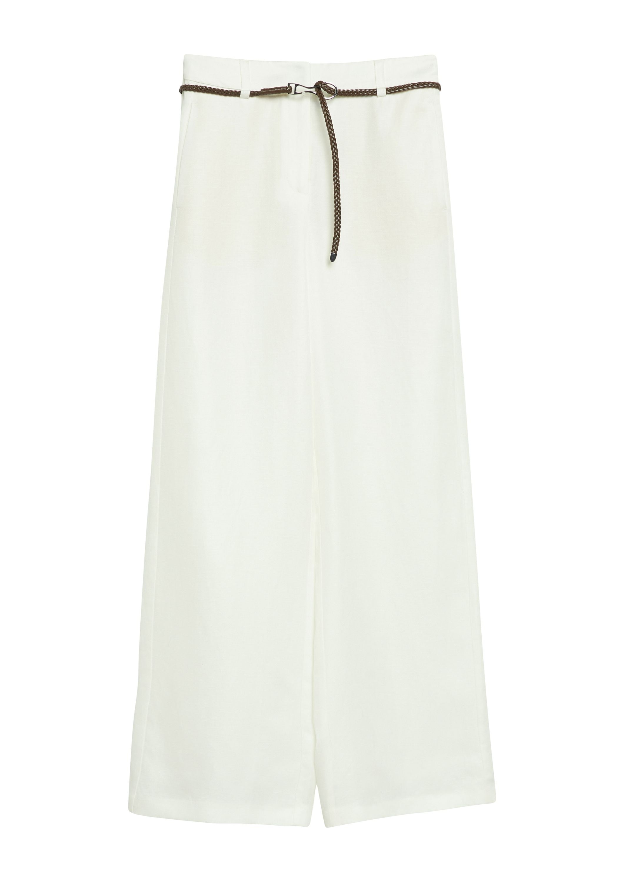 Hose Wide Leg aus Leinenmix