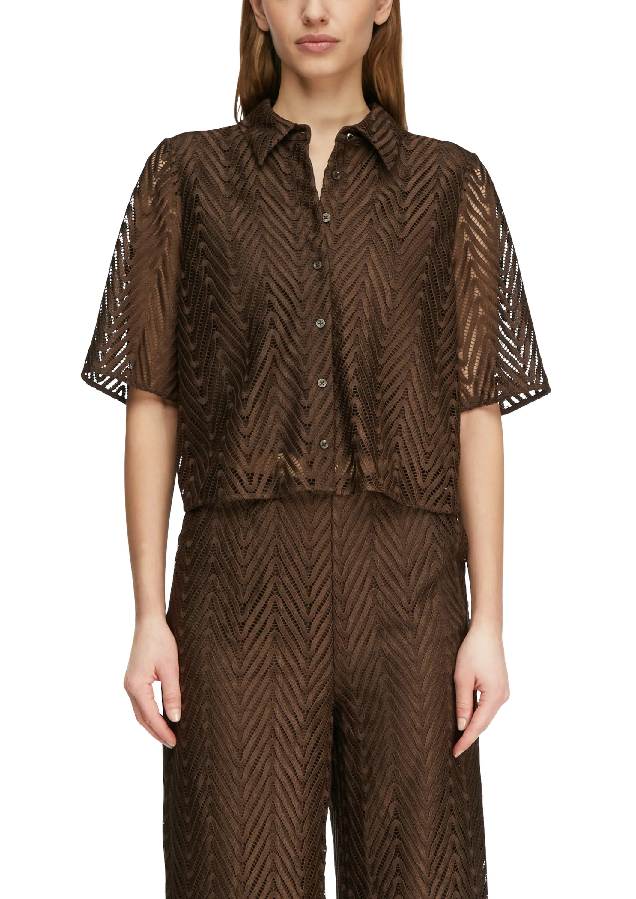 Bluse mit Spitze