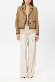 Leinenhose Wide Leg