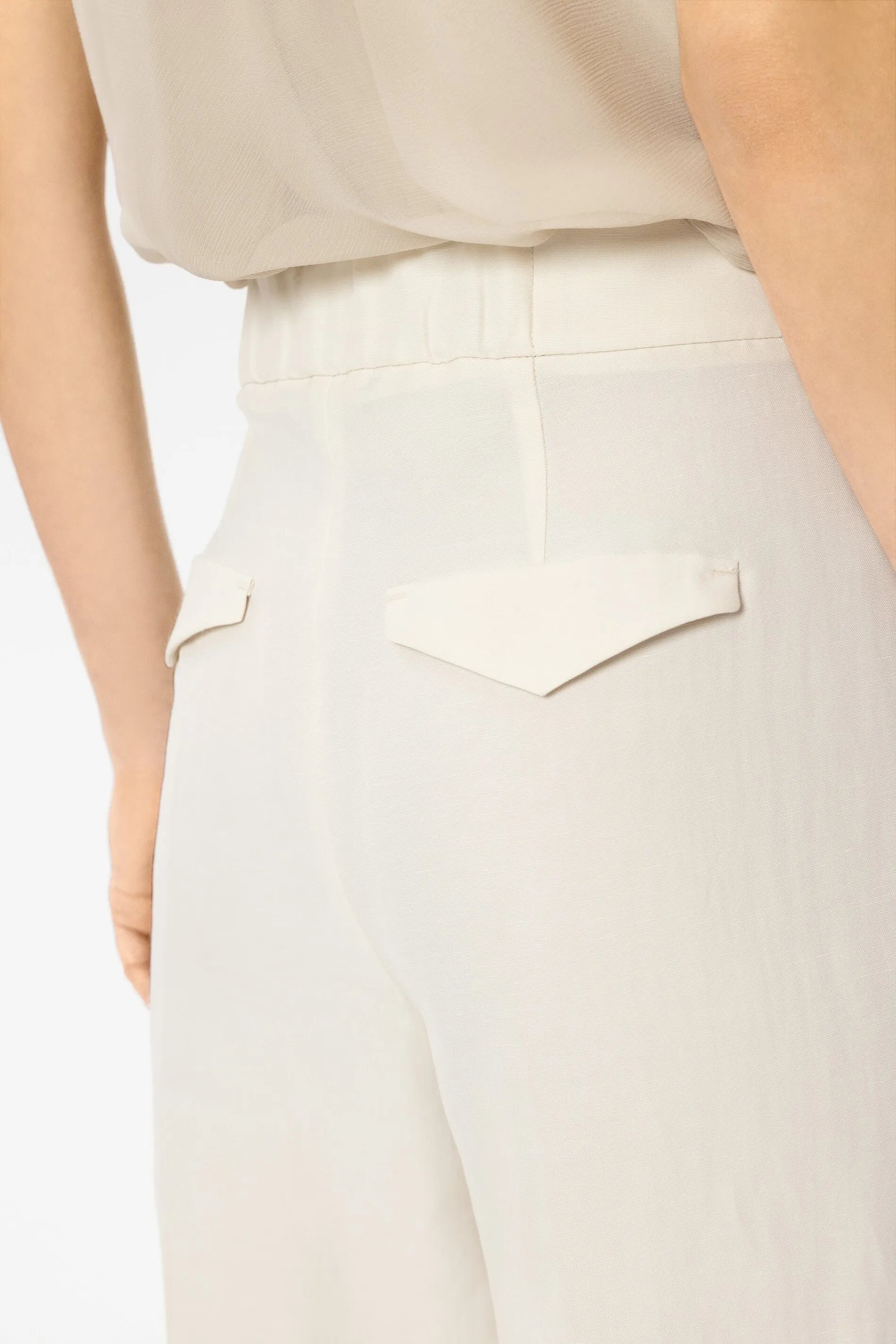 Leinenhose Wide Leg