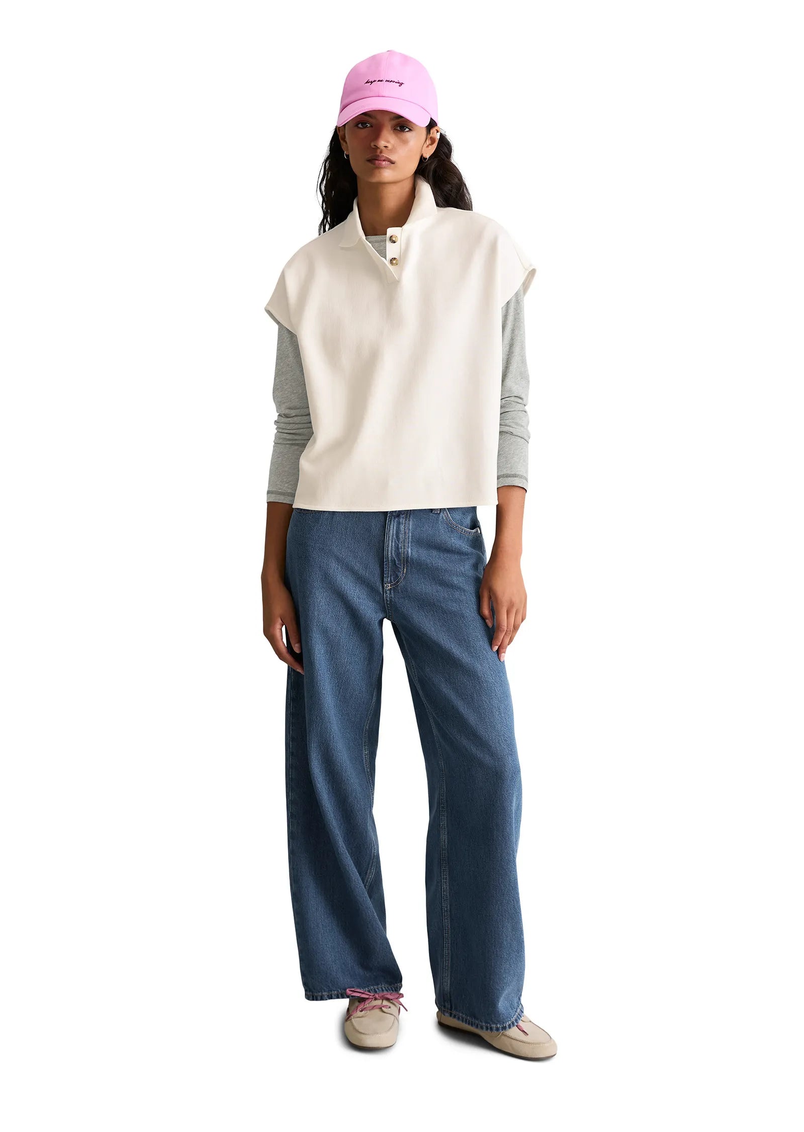 Poloshirt Wide Fit aus Baumwolle