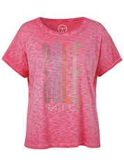 T-Shirt aus Baumwollmix