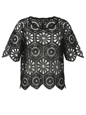 Strick-T-Shirt aus Baumwolle