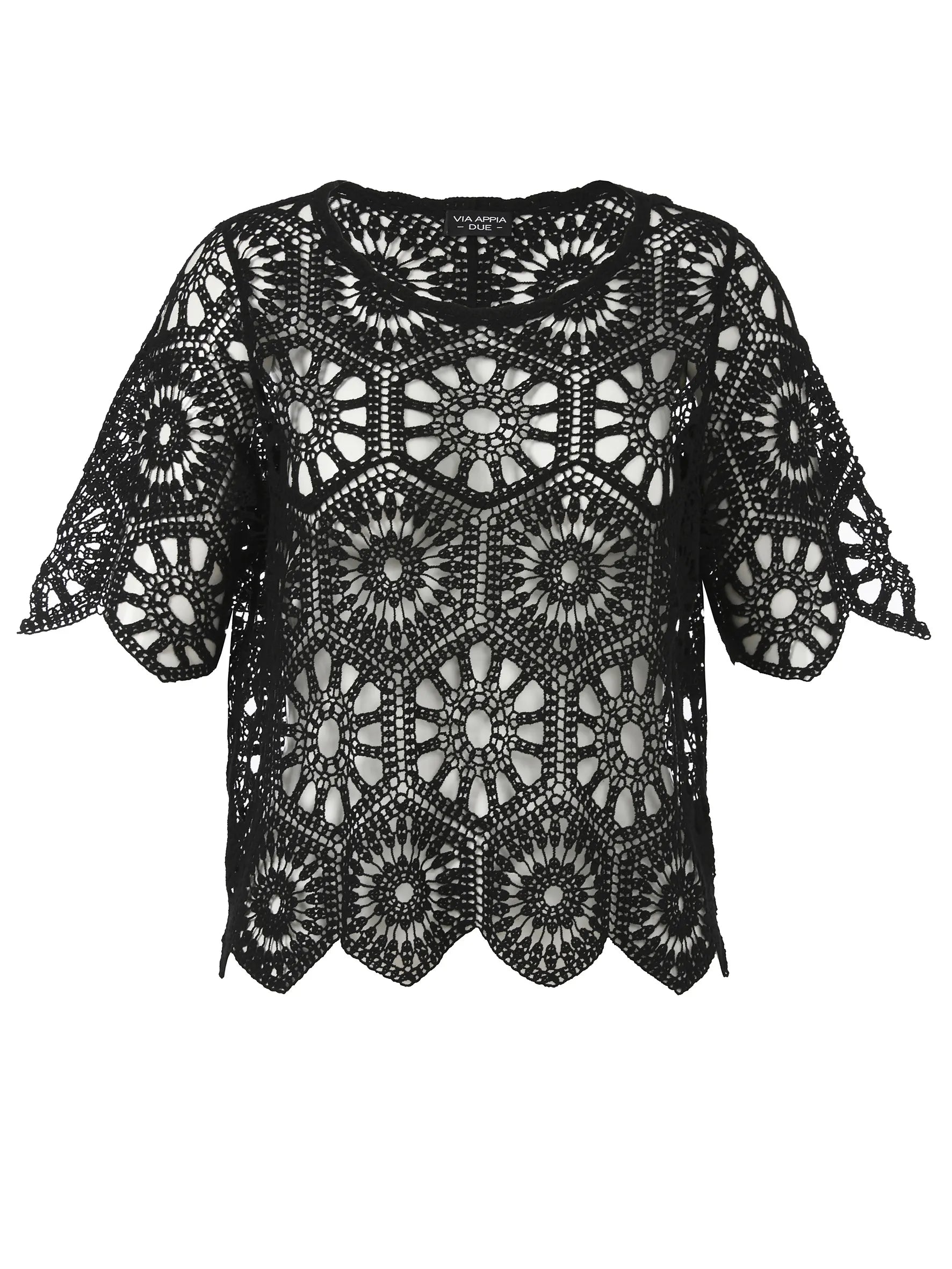 Strick-T-Shirt aus Baumwolle