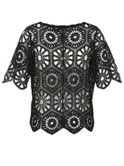 Strick-T-Shirt aus Baumwolle