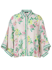 Bluse aus Viskosemix mit Hemdkragen