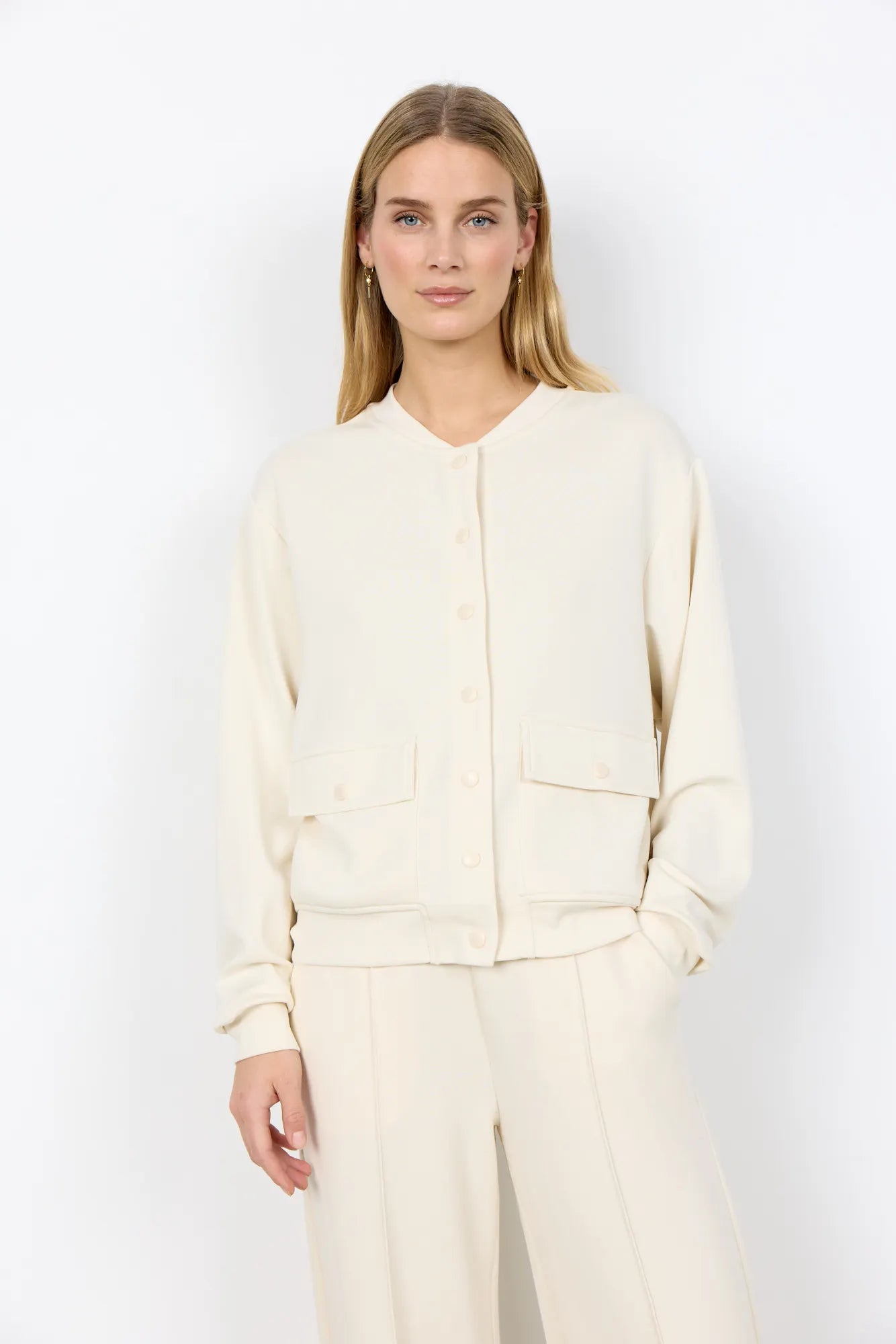 Sweatshirtjacke aus Modalmix