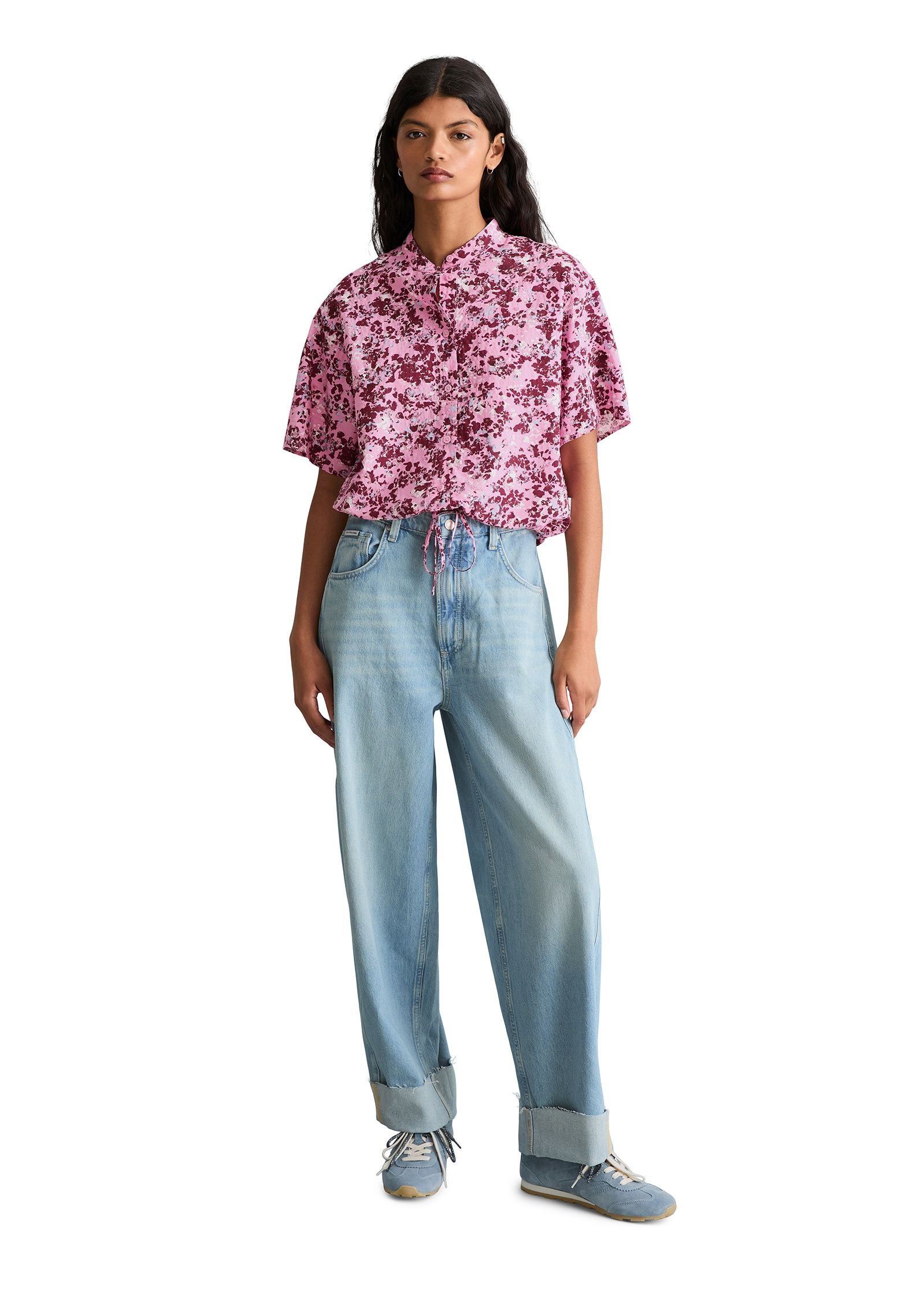 Bluse aus Viskosemix