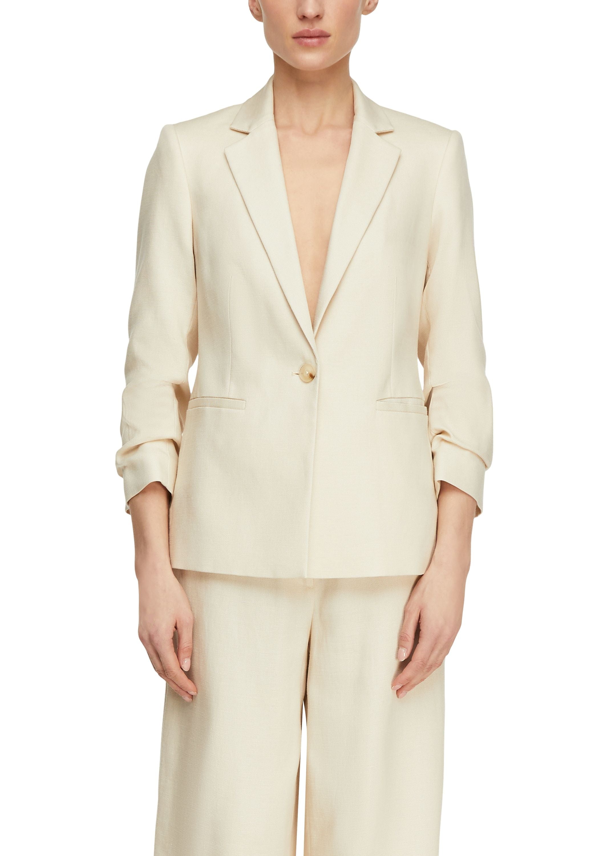 Blazer mit Drapé-Ärmeln